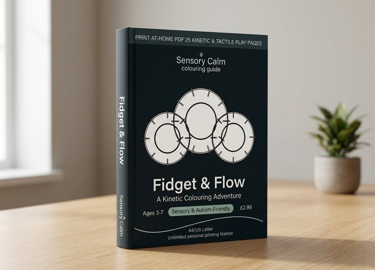 Fidget & Flow: A Kinetic Colouring Adventure (Printable PDF Guide)