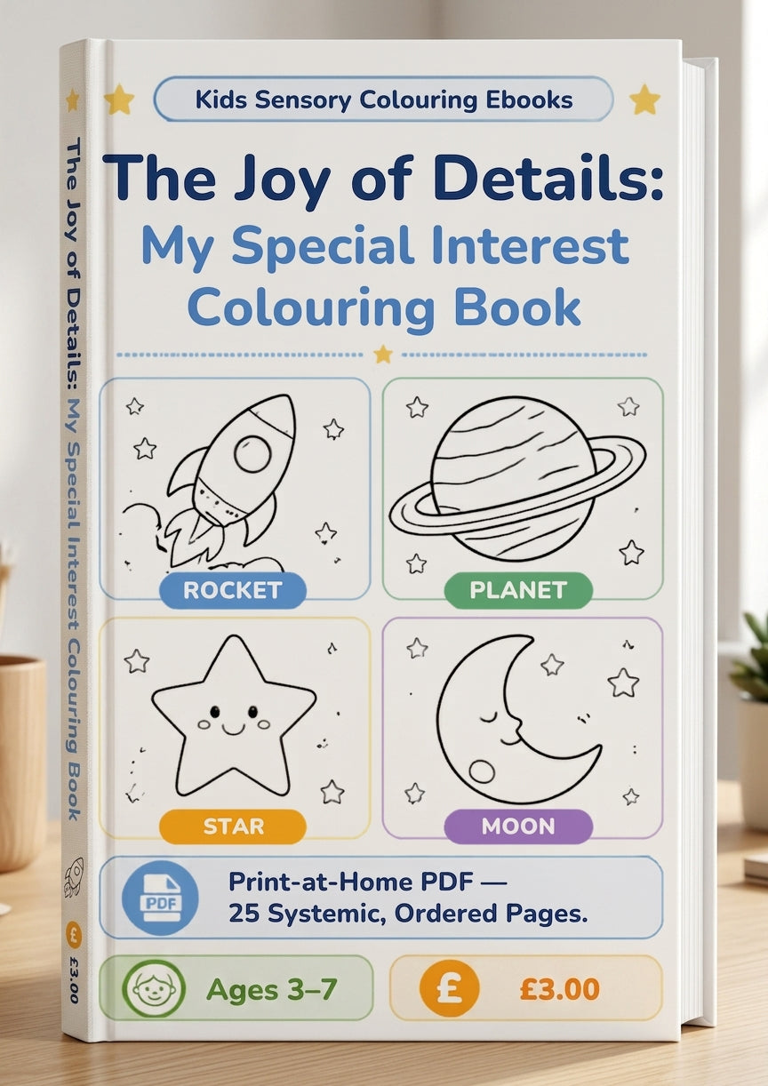 The Joy of Details: My Special Interest Colouring Book (Printable PDF Guide)